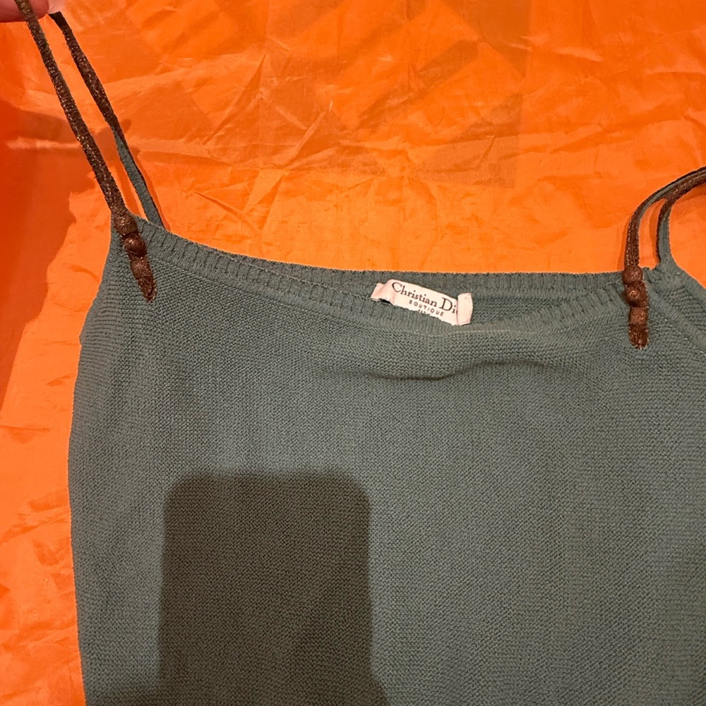 Dior Teal Knit Top - Picture 2 of 4